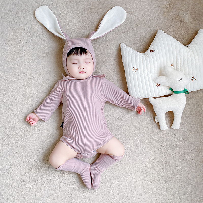 66 90 ウサギちゃん かわいい 肌に優しい ベビー服 新生児 100日祝い ロンパース Omishop Com