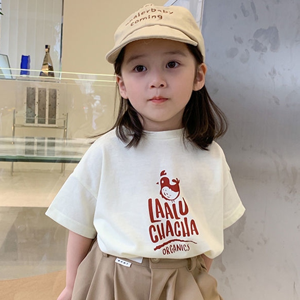 100 140 オシャレ 韓国 プリント 合わせやすい 夏 子供 服 女の子 半袖 ｔシャツ